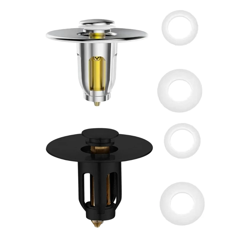 

Universal Bathroom Sink Stoppers Push Type Basin Pop-Up Drain Filter Dropship