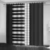 2Pcs Rock Band Theme Curtains Drummer Pattern Print Living Room Bedroom Music Lover Decor Sun Shade Window Drapes 5