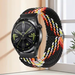 Best - Selling Fashion Nylon Watch Strap, 20/22mm Adjustable Replacement Band - 20mm (Black Rainbow)