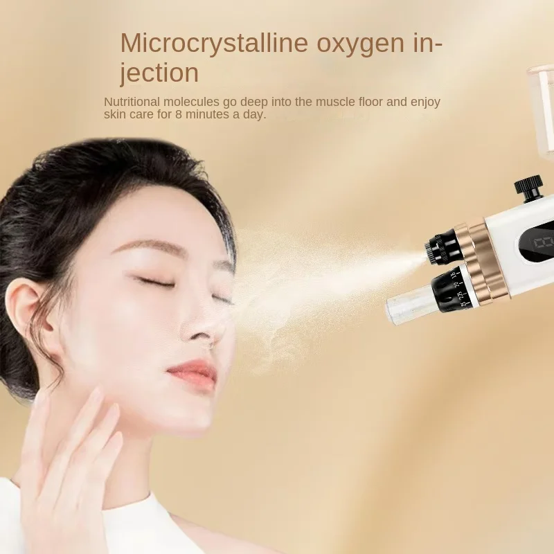 Electric mesoembryo Injection Introduction Instrument household face water light MTS intraceuticals oxygen facial machine