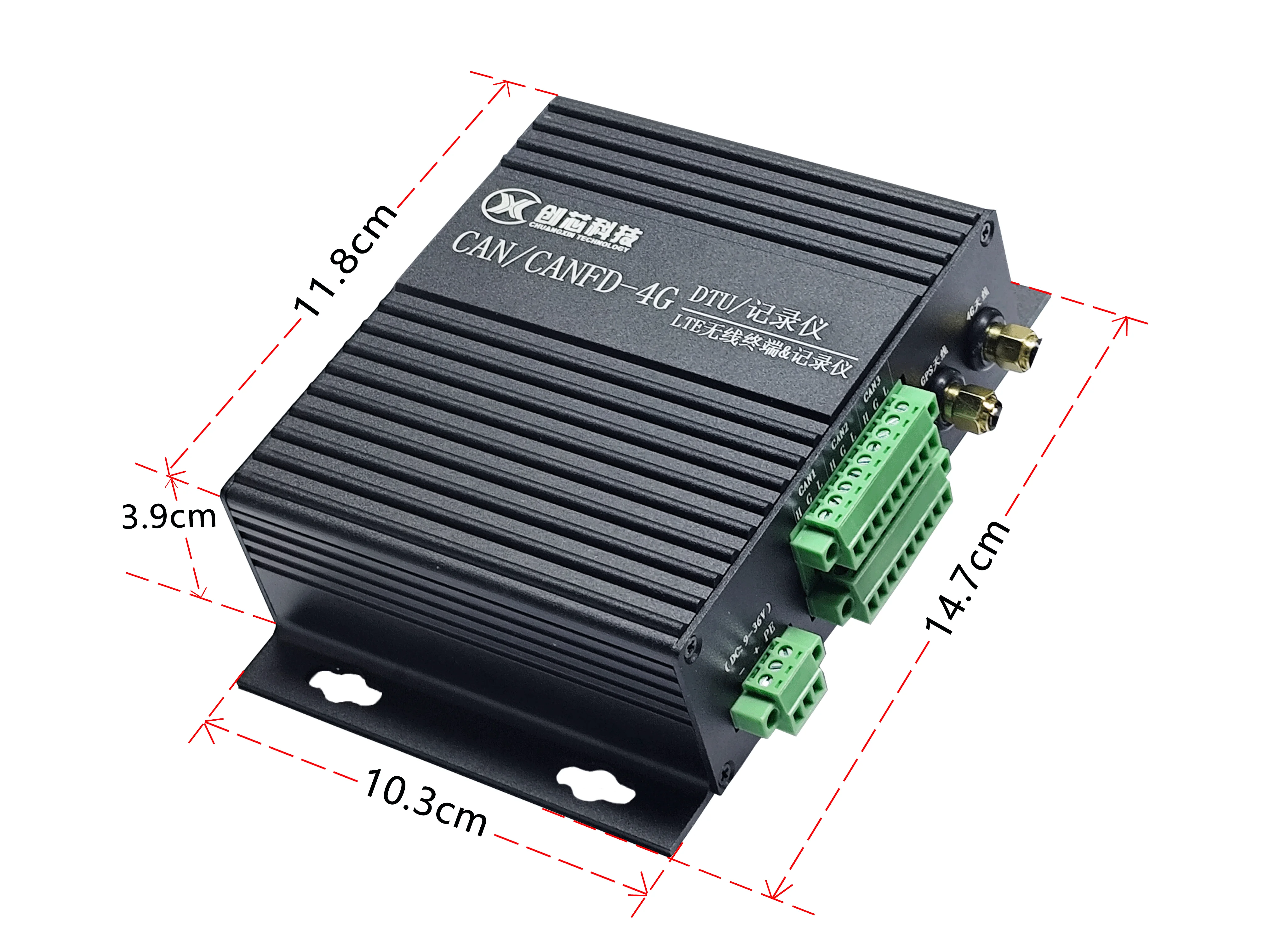 CAN/CANFD - 4G LTE 모듈 고속 양방향 전송 DTU 모듈 CAN/CANFD 레코더 저장