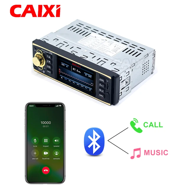カーステレオ 4.1インチのBluetooth AUXインプットステレオラジオFM HD
