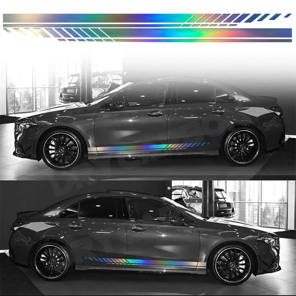 Adesivi Per Auto Linea In Vita Per Porte Adesivo Per Decalcomanie Fai Da Te Accessori Per Autotunizzazione Adesivi Per Strisce Laterali Bodykit