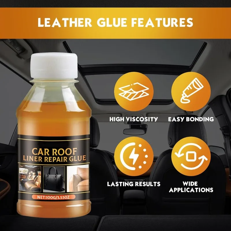 Car Headliner Repair Glue Roof Liner Quick Repair Adhesive Glue Car Roof Fabric Adhesive repair rquick drying temperature 4