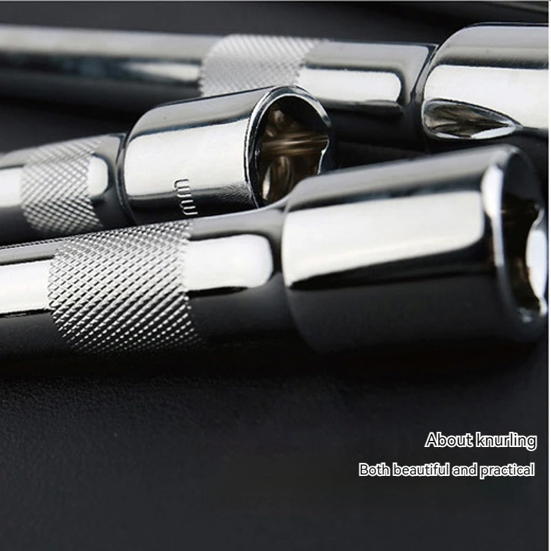 1/4 3/8 1/2 Socket Ratchet Wrench Extension Bar 50/75/100/125/150/250mm Long Bar Steering Sleeve Connecting Rod Accessories 4