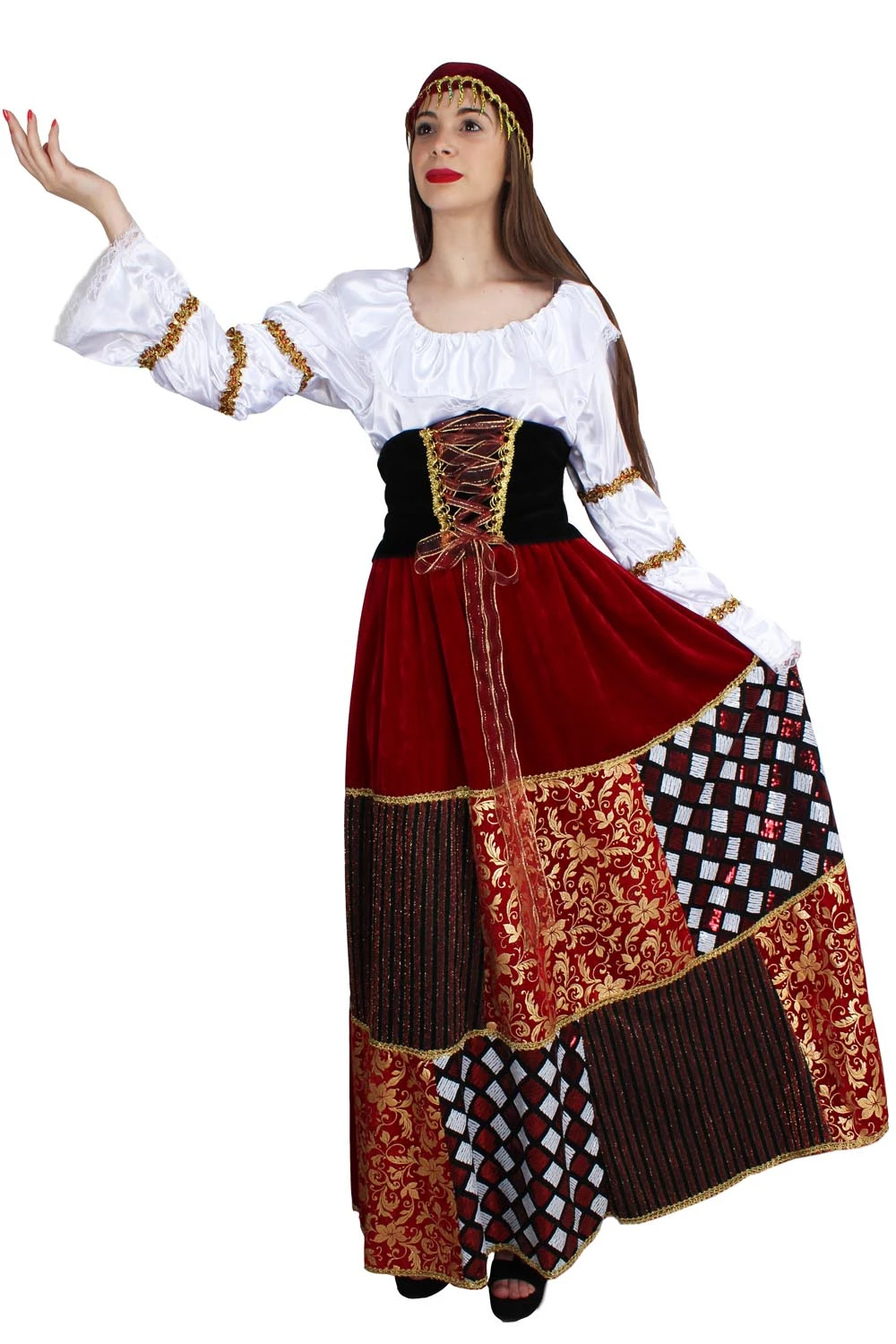 Carnaval Volwassen Kostuum Gypsy Jurk|Beschermende kleding accessoires| - AliExpress