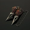 Valorant Keychain 9cm Shashui Sect's Black Wave Blade Mini Metal Knife Game Peripheral With Chain Weapon Model Gift Toy for Boys 1