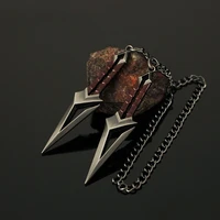 Valorant Keychain 9cm Shashui Sect's Black Wave Blade Mini Metal Knife Game Peripheral With Chain Weapon Model Gift Toy for Boys 1