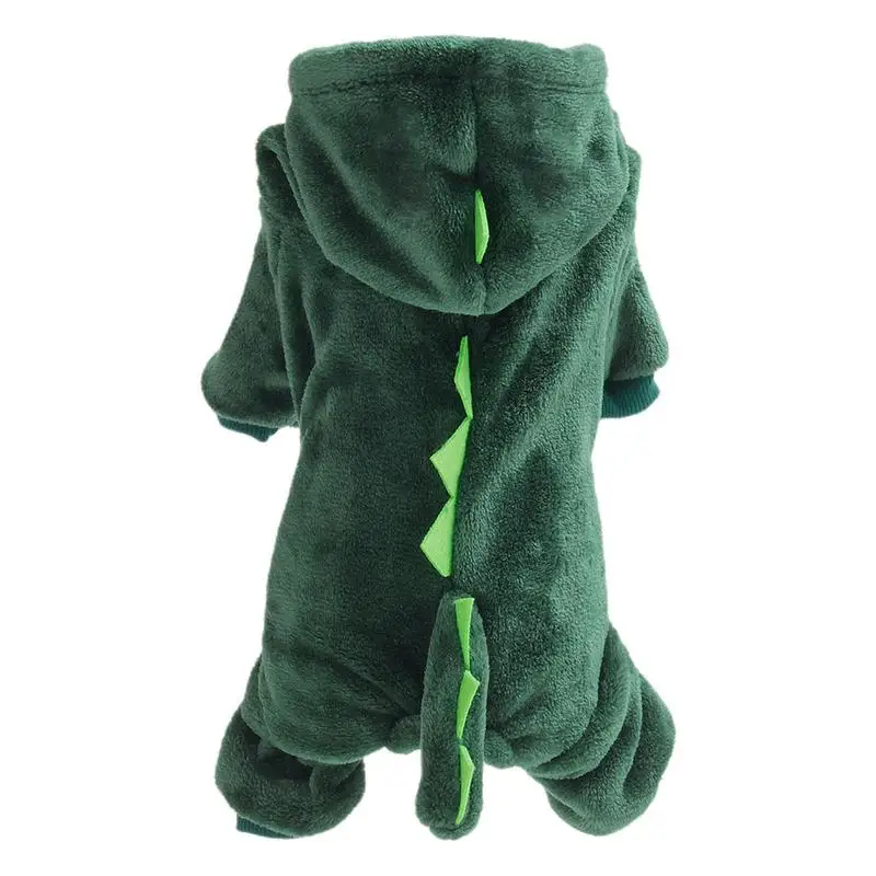 

Dinosaur Cat And Dog Hoodies Pet Clothes Funny Costume For Christmas Soft And Breathable Pet Dinosaur Cosplay Green Puppy Hooded