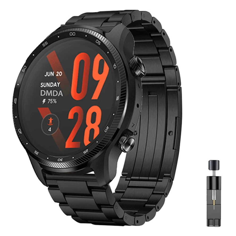 

Replacement Watch Bands For TicWatch Pro 3 Ultra GPS / LTE Wrist Straps For TicWatch GTX S2 E2 2021 22mm Titanium Metal Bracelet