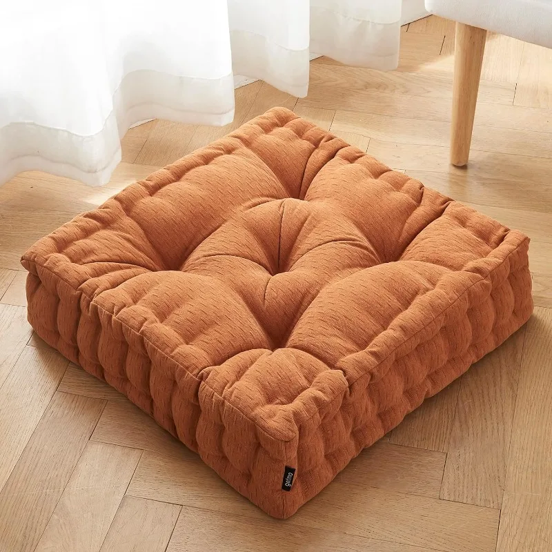 

Getmo Resin Meditation Floor Pillow,Large Floor Cushion, Square Floor Pillows Seating for Adults,Chenille Thick Meditation