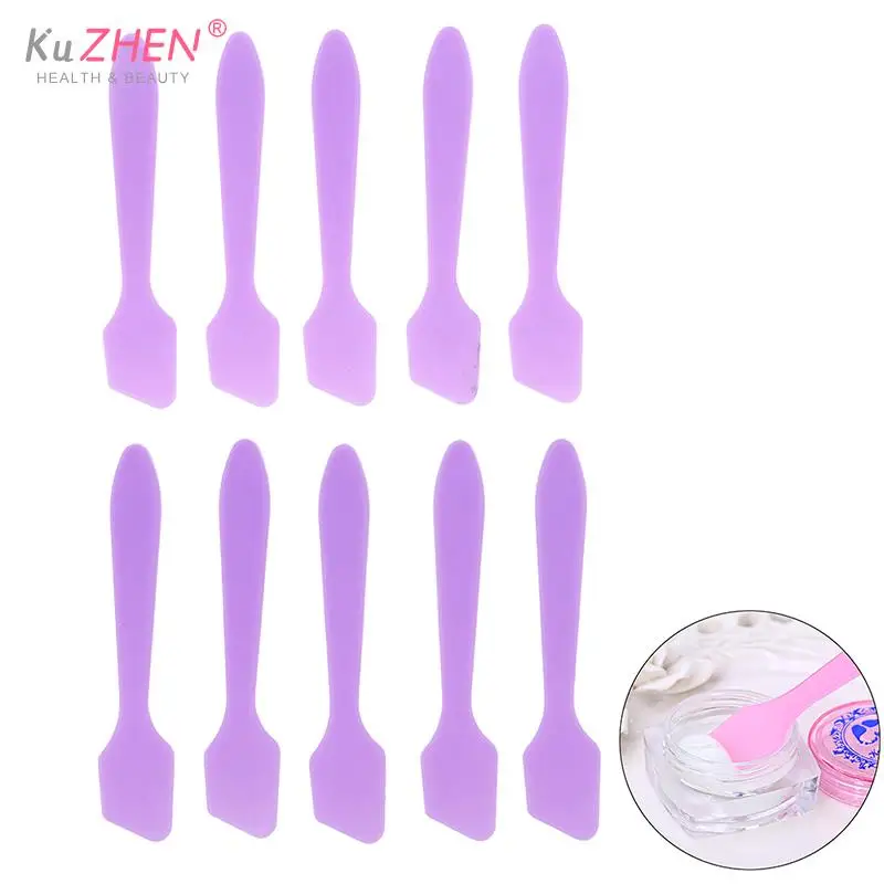 10pcs Mini Cosmetic Spatulas Scoop Face Cream Makeup Mask Mixed Spoon