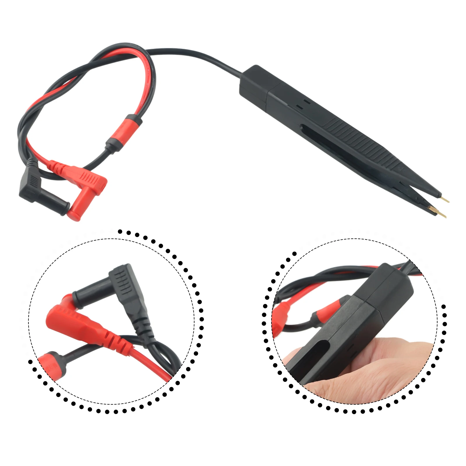 Multimeter Test Leads Alligator Banana Plug Probe Tweezers Patch For Capacitance Inductance Resistor Capacitor Tester Meter Pens 4