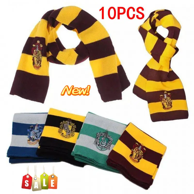 10PCS Hermione adult wizard scarf academy cosplay school magic scarf accessories