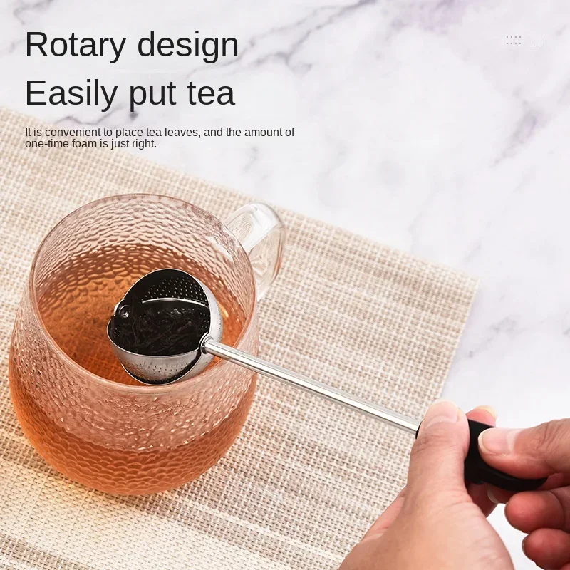 304 Stainless Steel Tea Infuser Strainer Long Handle
