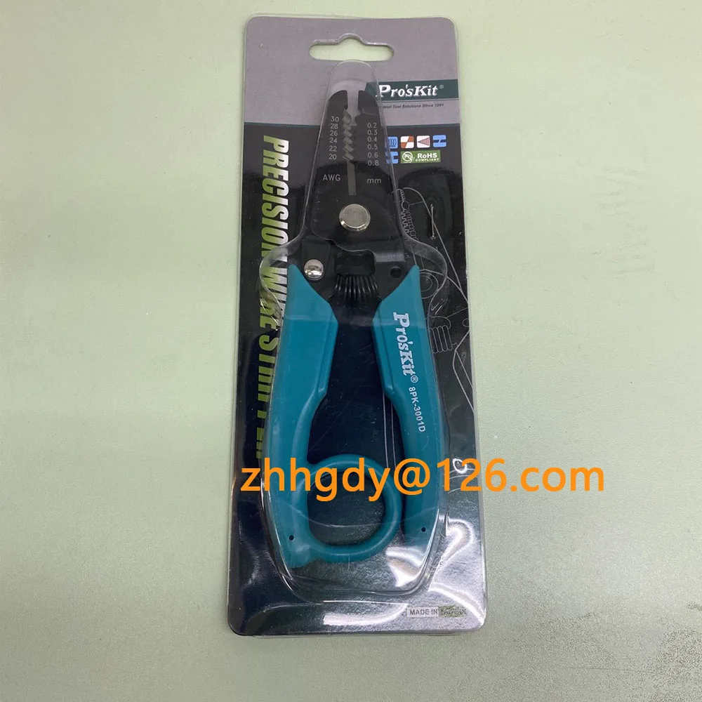 Original Pro'sKit 8PK-3001D Professional Precision 7-in-1 Electronic Wire Stripper (AWG30/28/26/24/22/20) Precision Pliers