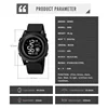 SKMEI 2082 Military Sport Men Wristwatches Back Light Stopwatch Waterproof Date Countdown Men's Watches Clock 1793 Reloj hombre 6