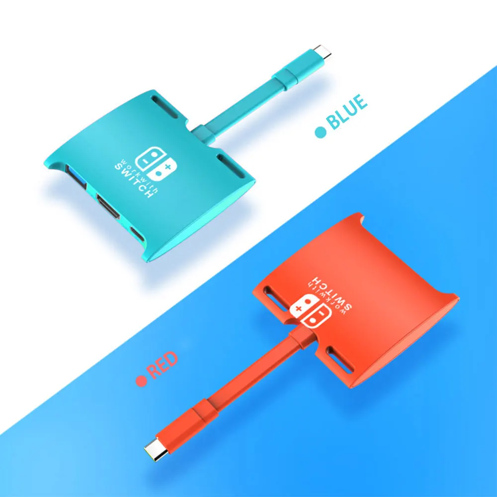 Interruptor Doca de tv para Nintendo Switch Hub Docking Station Portátil Usb c para 4k Hdmi-compatível com Usb 3.0 Hub para Macbook Pro - Imagem 3