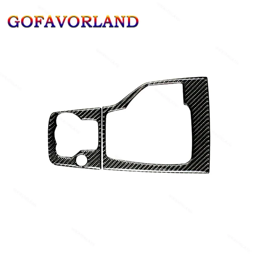 

2Pcs Carbon Fiber Inner Console Gear Shift Panel Cover Trim For Mazda 3 Axela 2013 2014 2015 2016