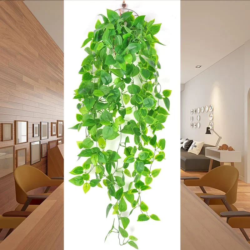 

Wholesale simulation leaf wall hanging flower small green apple simulation green leaf plant wall hanging rattan wall han