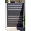 aluminum slat gate single pedestrian walkway door 4