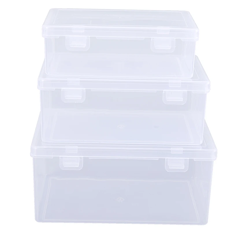 

PP INS Large Capacity Transparent Stationery Storage Box Small Card Holder Multifunctional Storage