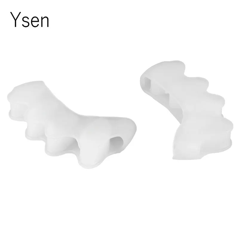 4 Holes Silicone Pedicure Foot Care Pedicure Tool for Legs Finger Toe Separator Divider Thumb Bunion Hallux Valgus Protector toe separators toe spreader finger toe separator toe protectors