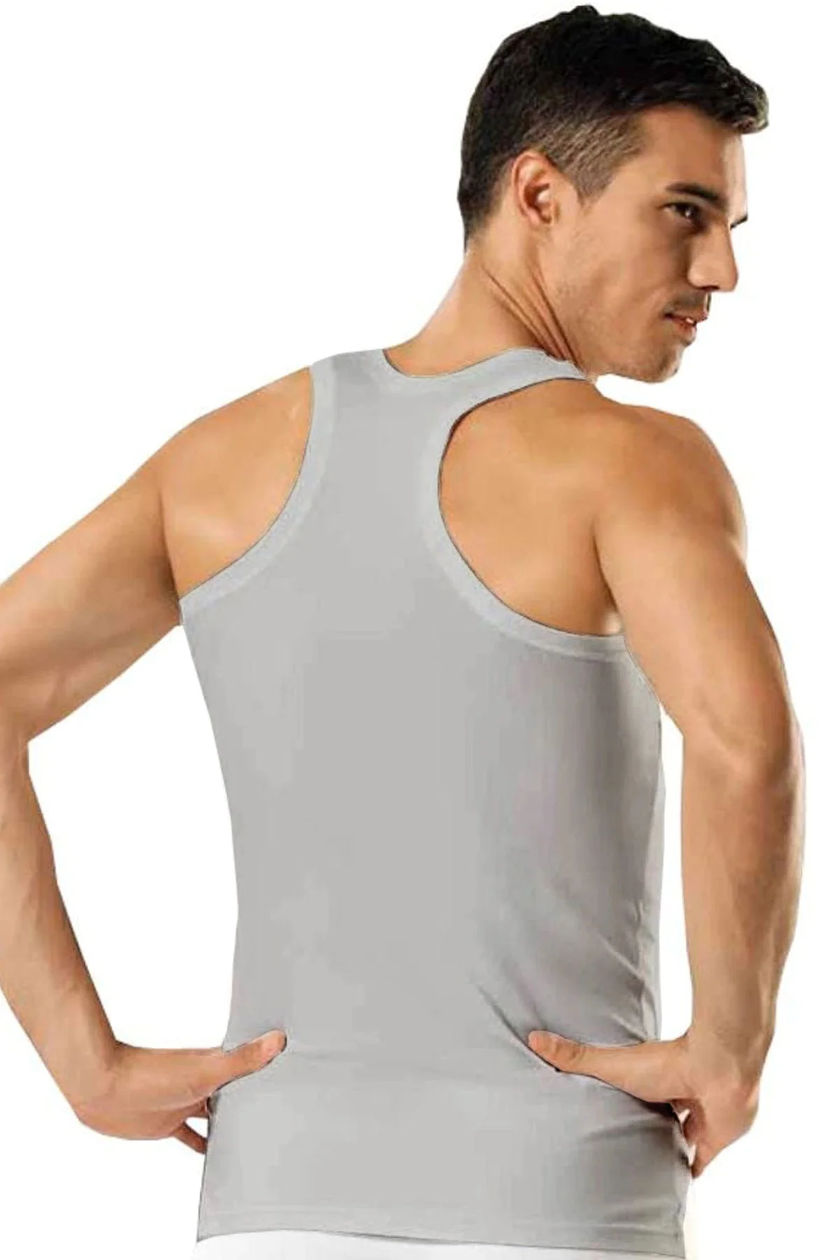 Sportive Rambo Style 3 Pieces Male Singlet 100% Cotton Combed White Sport Model Undershirt Undershirt Tank Tops Underwear