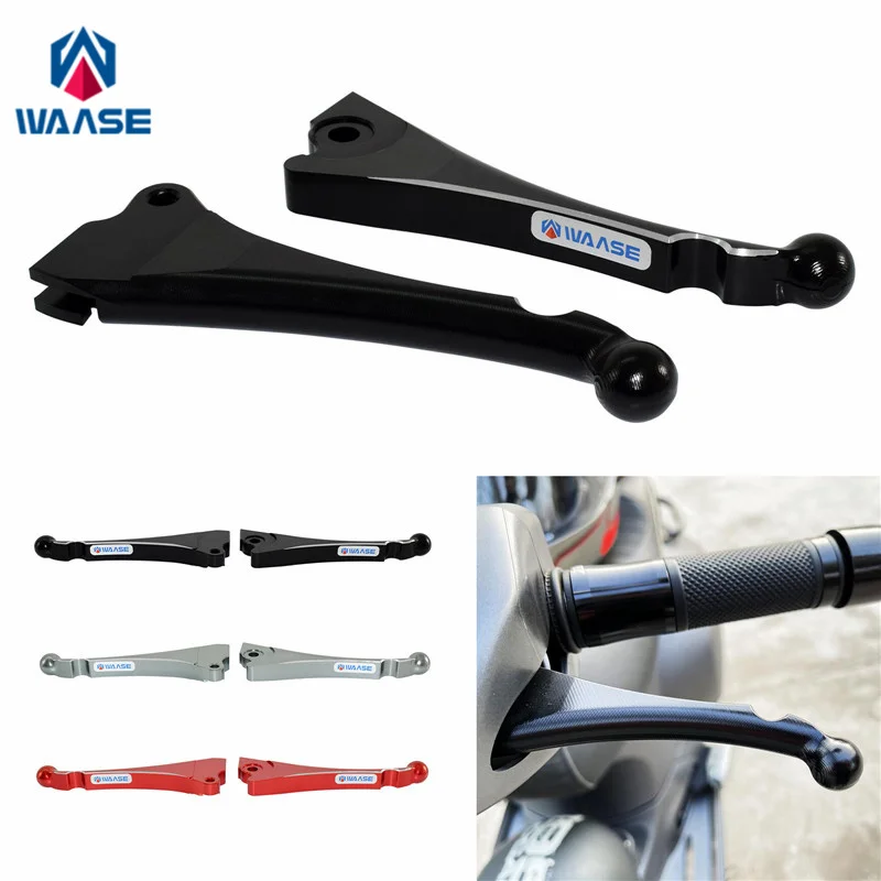

waase For Vespa Sprint 150 S150 2016 2017 2018 2019 2020 2021 CNC Aluminum Brake Levers Replace Spare Parts