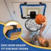 QDRAGON Indoor Basketball Hoop for Kids Door Room Basketball Hoop With LED Lights Basketball Toys for 3 4 5+Year Old Boys Girls 4
