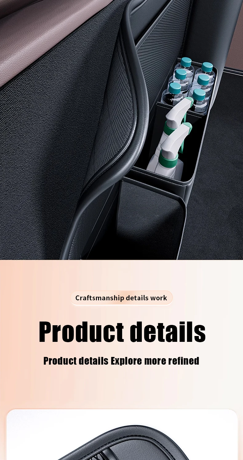 For Tesla All Model Y/3 &other brands Trunk PU Leather Storage Bag big Capacity