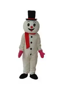 

New Adult Halloween Christmas Snowman Mascotte Fancy Cartoon Mascot Costume Plush Fancy Dress Mascot Costume