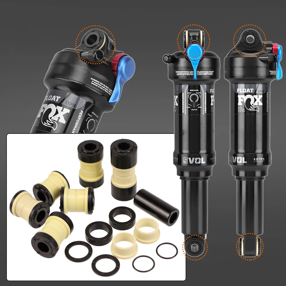 HEPPE 자전거 리어 서스펜션 부싱 20/22/22.2/25/30/40mm MTB 리어 쇼크 업소버 DU 부싱 (FOX 리어 쇼크 업소버용)