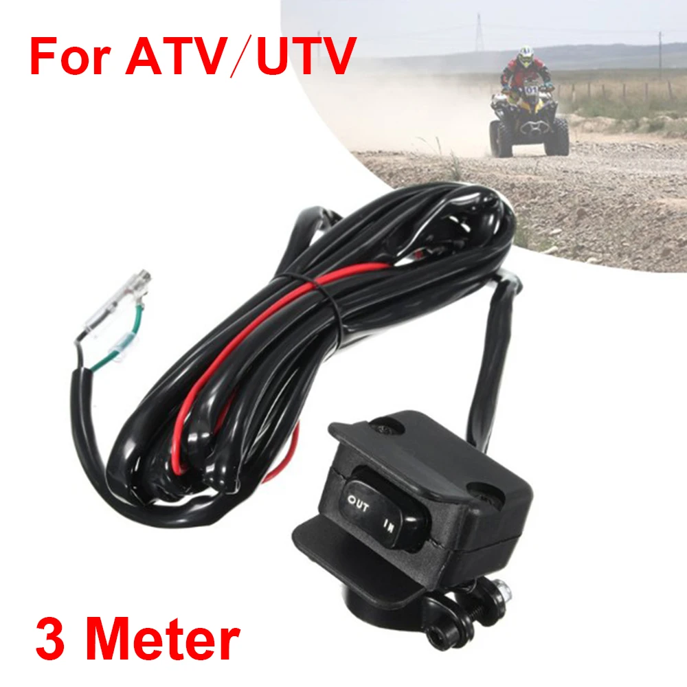 

3 Meter Nylon Plastic Winch Rocker Control Switch For ATV/UTV Handlebar Control Line Warn Car Accessories Easy Installation