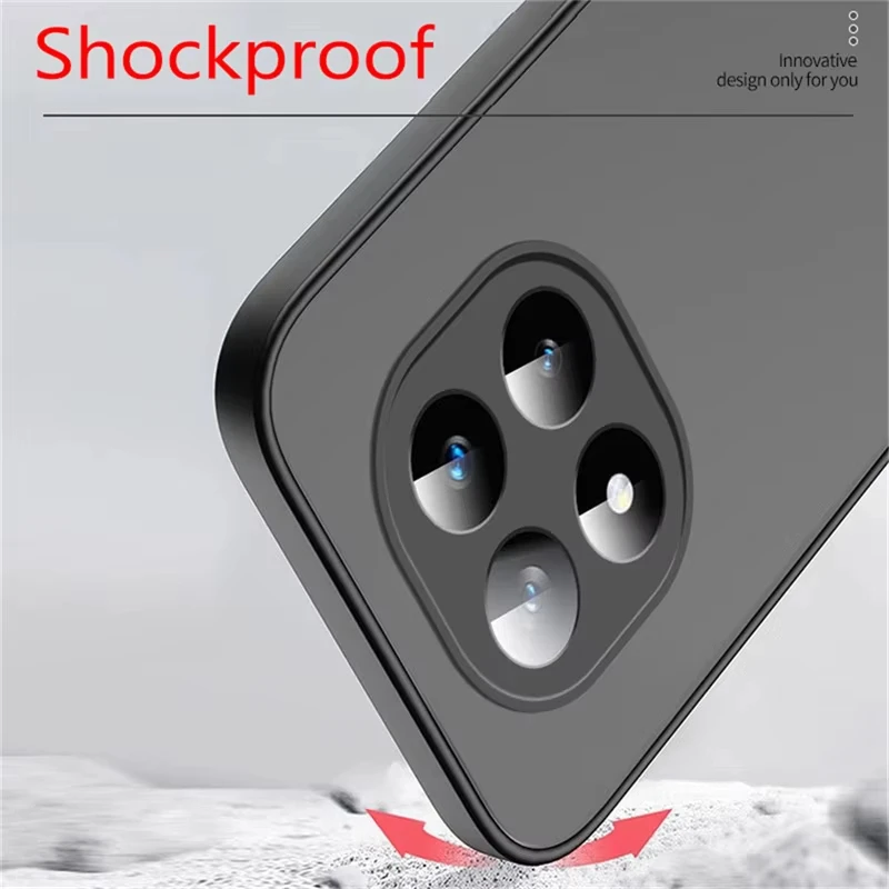 Matte Translucent Shockproof Silicone Bumper Case with Hard Plastic Back Cover