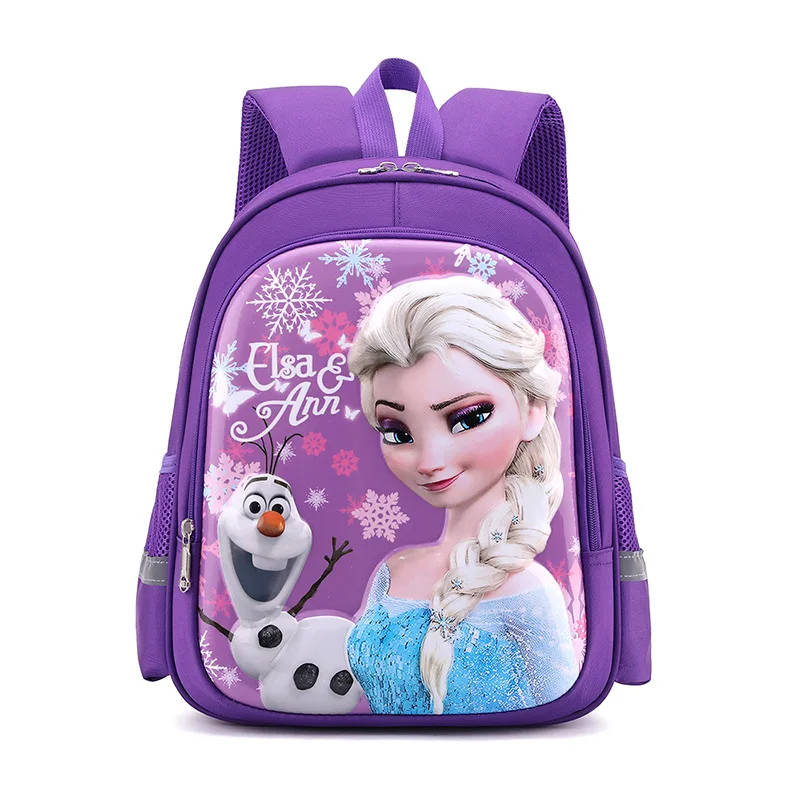 Disney Frozen Sofia School Bag For Girls Elsa Anna Grade 1-3 Primary Student Shoulder Orthopedic Backpack Large Capacity Mochila