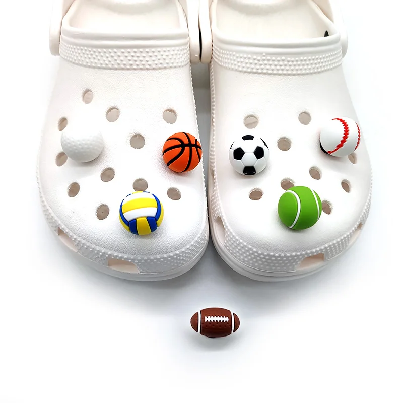 1set 3D Balls Croc Charms Accessories Sneakers Shoe Decorations Pins