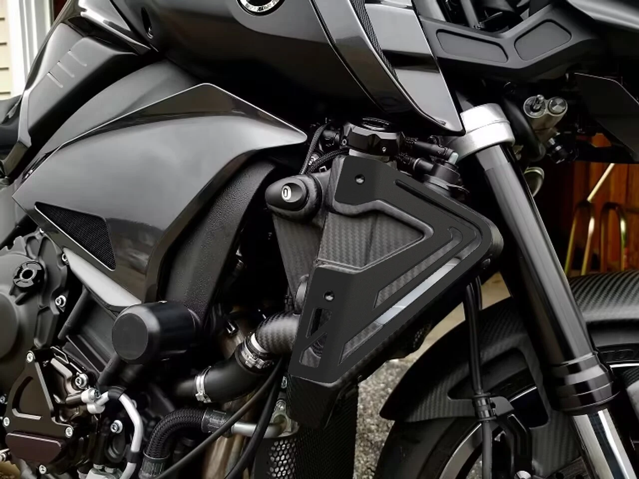 Para YAMAHA MT10 MT-10 FZ-10 2015 2016 2017 2018 2019 2020 MT 10 accesorios de motocicleta Protector lateral de radiador cubierta protectora de placa - details 9