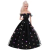 2023 Latest Dress Barbies Princess Dress +High Heels+Jewelry Suitable For 30cm Doll Accessories 1/6 BJD Clothes Doll House Gift 3