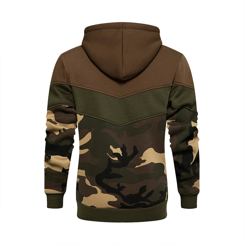 Spring Autumn Loose Casual Contrast Color Hoodies Male Fashion All-match Patchwork Pullover Outwear Top Men Hooded Sweatshirt