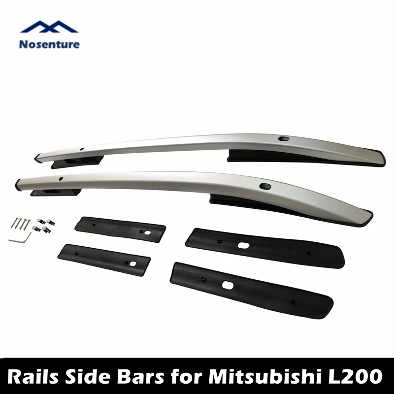 Aluminium Alloy Top Roof Rack Rails Side Bars For Mitsubishi L200 Accessoies Luggage Carrier