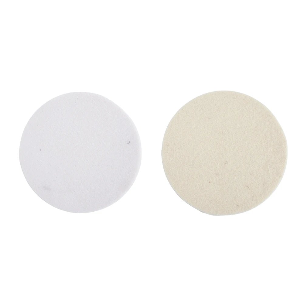 2pcs 1/2/3/4/5/6/7 Inch Polishing Pads Wool Felt Polishing Pad Wheel Backing Pad For Car Glass Stainless Steel Polish 6