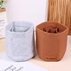 Women Make Up Bag Bucket Felt Insert Bag Soft Pouch Handbag Travel Purse Liner Portable High-capacity Cosmetic Organizer 5Colors 5