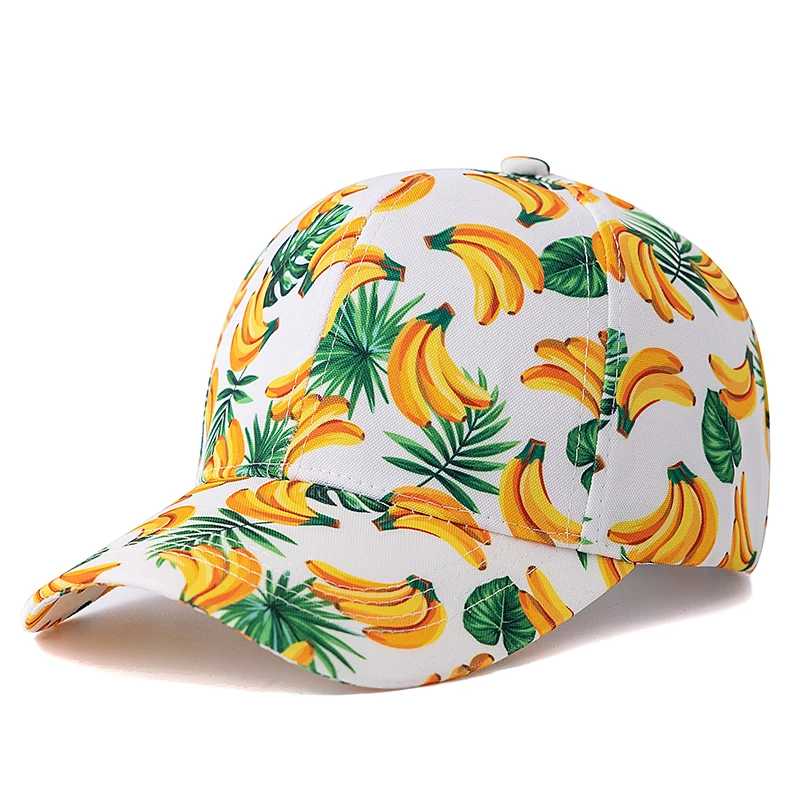 Hot sale Unisex Summer Baseball Cap Fruit Print Outdoor Sun Hat Classic Men Women Cap