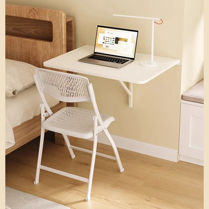 Space-saving Wall-mounted Folding Computer Desk Multi-functional Wall Storage Rack Small Family Kitchen Living Room Dining Table