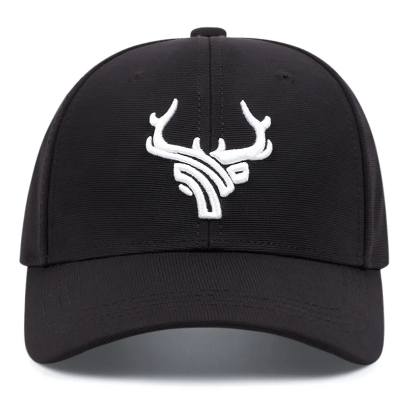 High Quality Unisex Animal Antlers Embroidery Baseball Net Caps Spring and Summer Outdoor Adjustable Casual Hats Sunscreen Hat 2