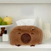 Plush Tissue Storage Box Holder for Home and Office Use Elegant Designs Keeps Tissues Dry and Portable to Use 5
