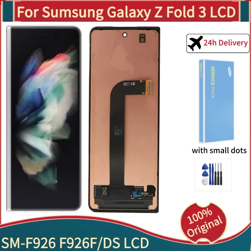 100 Original Super AMOLED Display For Samsung Galaxy Z Fold 3 LCD SM