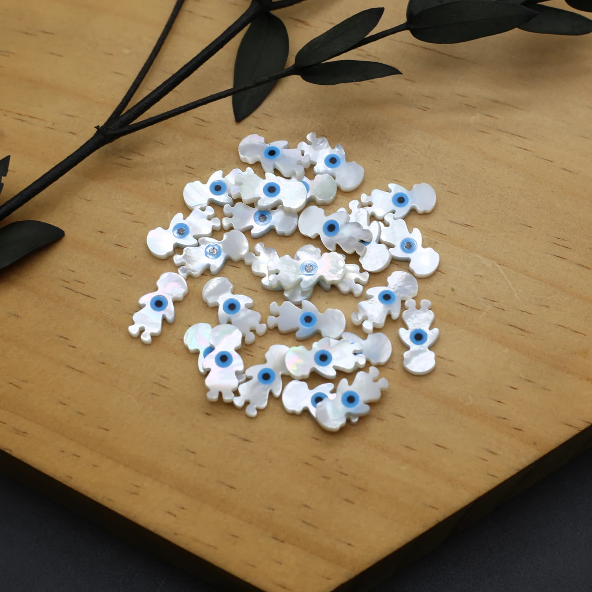

3Pcs Loose Beads Natural Sea Bamboo Humanoid Isolation Beads For Jewelry Making DIY Necklace Earrings Bracelet Accessory