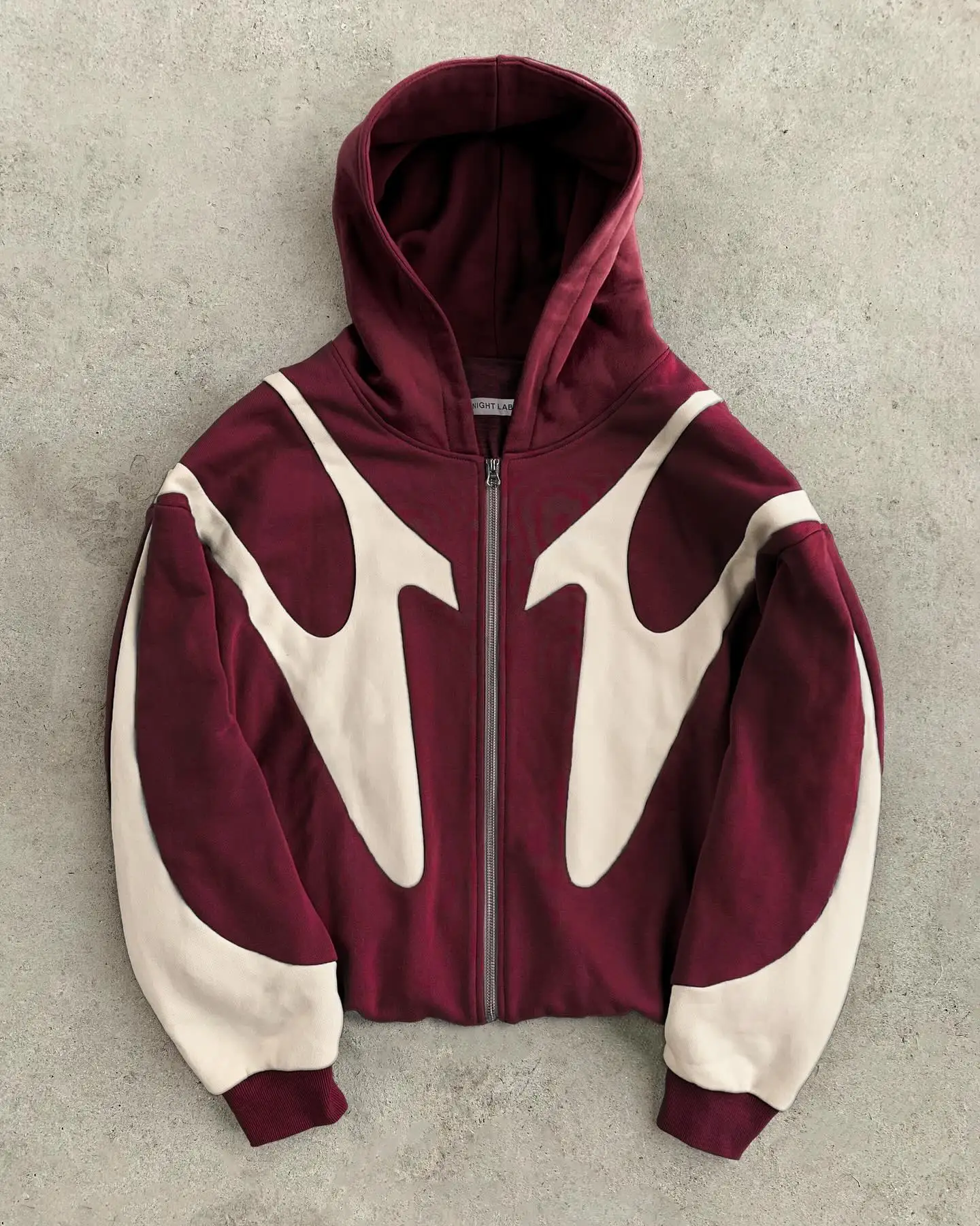 Y2k Vintage Gothic Geometric Pattern Patchwork Zipper Hoodie Men Casual Sportswear Retro Oversized Loose Hoodie Warm Sweatshirt